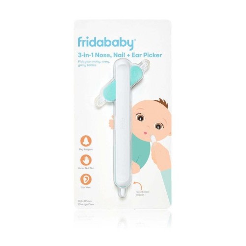 Frida Baby/Infant Toddler Grooming 3-in-1 Nose Nail & Ear Picker White