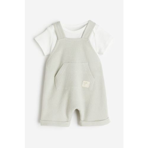 2-piece Cotton Overall Set
