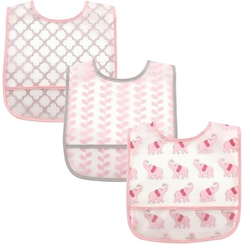 Luvable Friends Unisex BabyWaterproof PEVA Bibs
