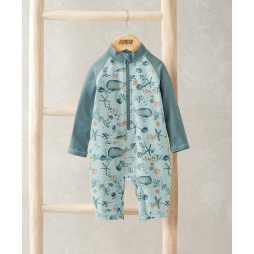Long Sleeve Whale Print Rashsuit