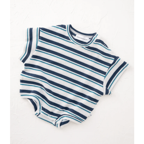 Corfu Stripe Knitted Tshirt Romper