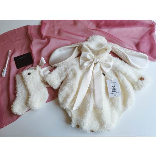 Hand Knit Alpaca Newborn Lamb Costume Set