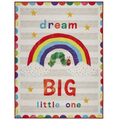 Eric Carle "The Very Hungry Caterpillar" Elementary Dream Big Little One Kids Machine Washable Area Rug