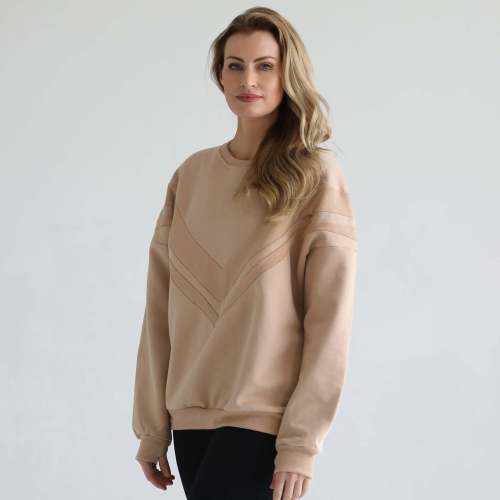 Isabella Oversized Nursing & Pregnancy Sweatshirt | Oatmeal
