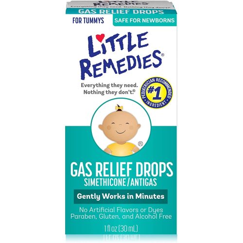 Little Remedies Gas Relief Drops | Natural Berry Flavor | 1 oz. | Pack of 1 | Gently Works in Minutes | Safe for Newborns - 1 Fl Oz (Pack of 1) - 1 Oz