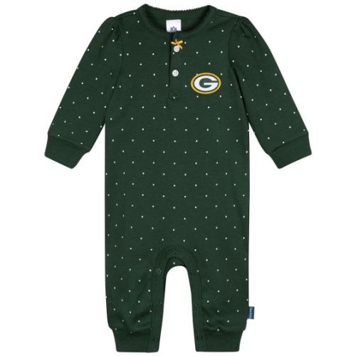 Green Bay Packers Gerber Infant Girls Spotted Coverall at the Packers Pro Shop