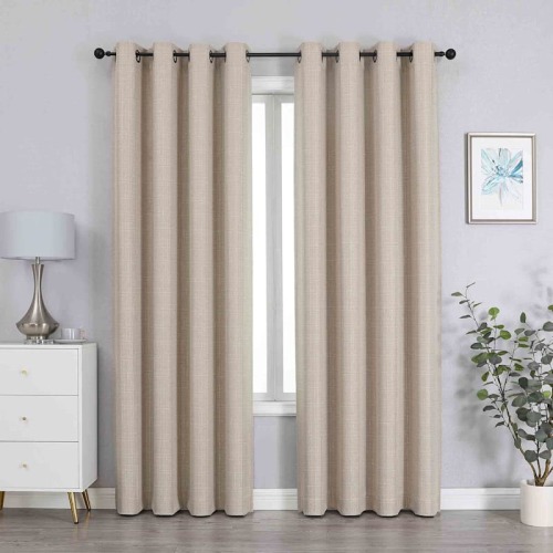 Linen Blackout Curtain 84in | At Home