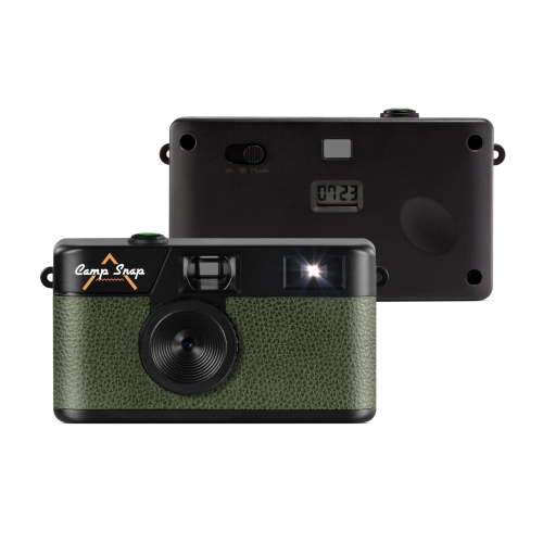 Camp Snap Screen-Free Digital Camera, Easy to Use, Point and Snap for All Ages, Forest Green