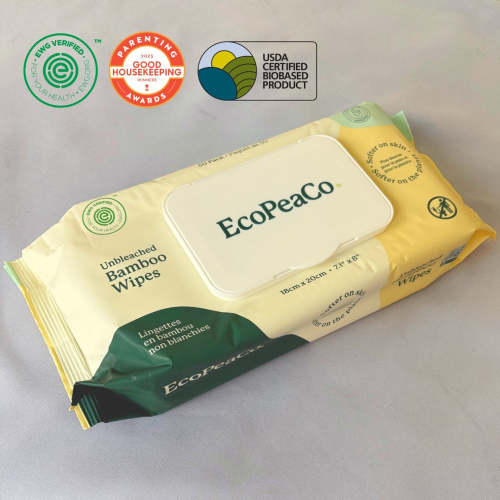 Pack of Unbleached Biodegradable Bamboo Wipes | Eco Pea Co. – EcoPeaCo.