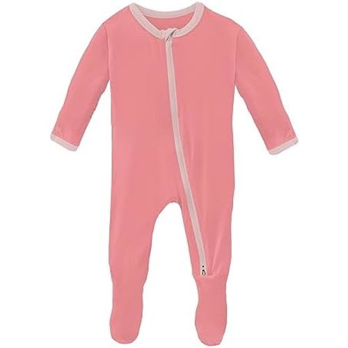 KicKee Footies with Zipper, Super Soft One-Piece Jammies, Sleepwear for Babies and Kids