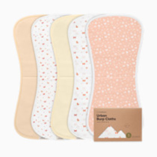 KeaBabies Urban Burp Cloths (5 Pack) - Butterflies