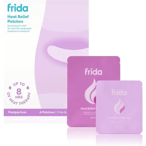 Frida Mom Uterine Recovery Patches, Heating Pad for After Birth Comfort, 8-Hours of Non-Medicated Heat Relief for Menstrual Cramping, Postpartum Essentials for New Moms, 6ct