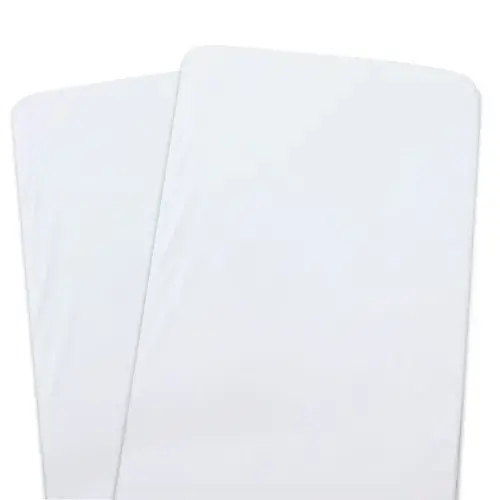 Bubba Blue 2 Pack Fitted Sheet Bedside Sleeper Bamboo White | Baby Bunting AU