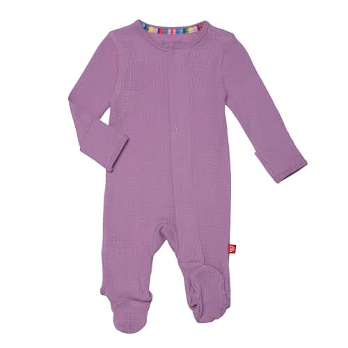 Magnetic Me Girls Modal Magnetic Baby Footie Pajamas | Silky Soft Modal Fabric | Baby Sleepers Available Sizes PRE - 24M