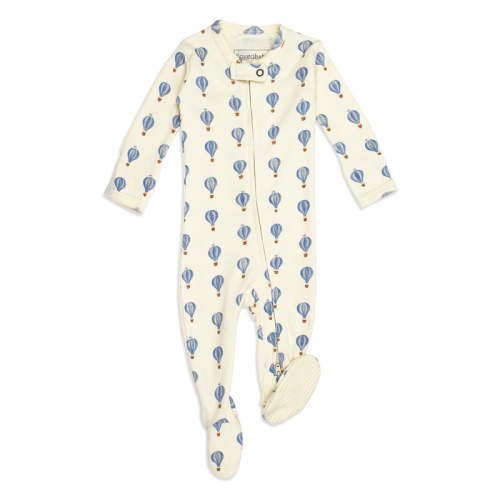 Hot Air Balloon | Organic Zipper Footie