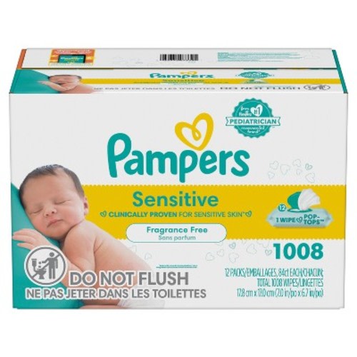 Pampers Sensitive Baby Wipes - 504ct