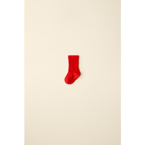 RIBBED KNEE SOCKS CREATED BY CARAMEL LONDON X ZARA - Red | ZARA United States