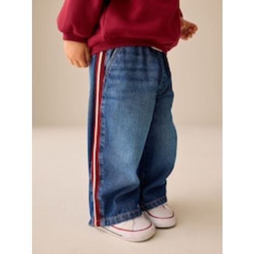 Buy Mid Blue & Red Side Tape Wide Fit Jeans (3mths-7yrs) from Next USA