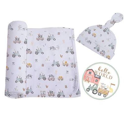 Living Textiles Baby Hello World Gift Set