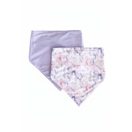 Leighton's Lavender 2pc Bandana Bibs