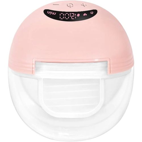 Henkion Wearable Breast Pump,Electric Handsfree Breast Pump Portable Breastfeeding Pump,3 Modes&12 Adjustable levels,24mm Flange, Low Noise&Leakproof,USB Rechargeable Automatic Breast Pump,Smart Timing Off (S21 Pink-1PC)