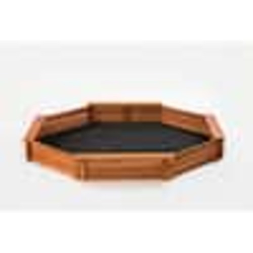 Creative Cedar Designs Octagon 6.5 ft. x 7 ft. Wood Sandbox Kit with Cover 7120