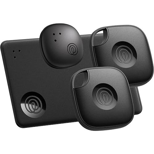 Life360 Tile Essentials - Bluetooth Trackers & Item Locators for Keys, Wallets, Remotes & More; Easily Find All Your Things. Both iOS and Android Compatible. 4-Pack (Mates/Slim/Sticker)