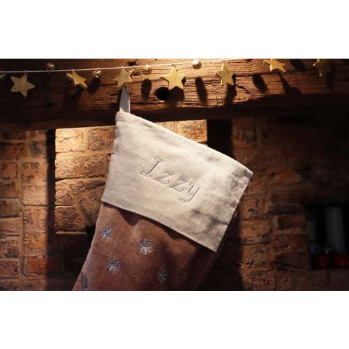 Christmas Stocking, Embroidered Personalised, Name, Initials, Monogram Family Stockings, Custom Christmas Gift, Embroidered Holiday Stocking