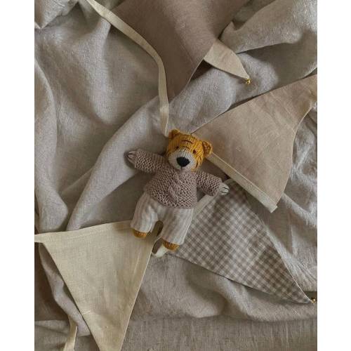 Baby’s first soft toy, soft tiger, newborn gift, wool tiger , baby shower gift , soft toys animals, knitted toy, made in Ukraine