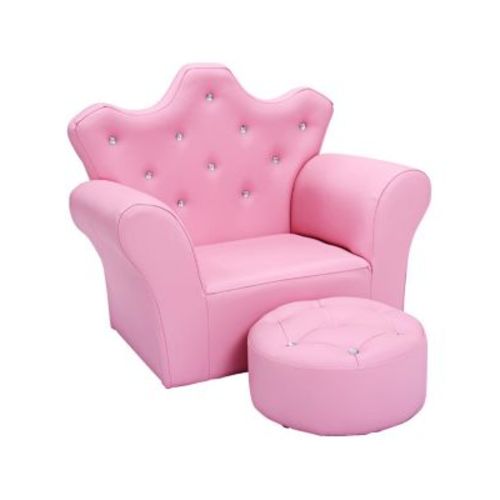 Pink Kids Sofa Armrest Chair Couch Children Toddler