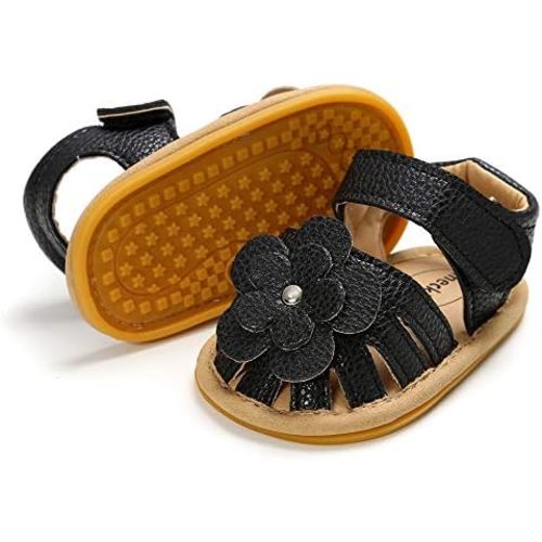 KIDSUN Baby Infant Girls Boys Sandals Non Slip Rubber Sole Summer Beach Outdoor First Walker Crib Shoes