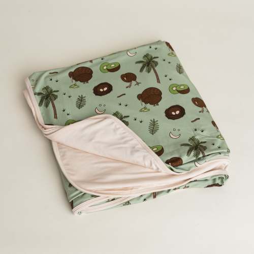 Kiwi Bird Reversible Double Layer Bamboo Blanket – Jungle Jams