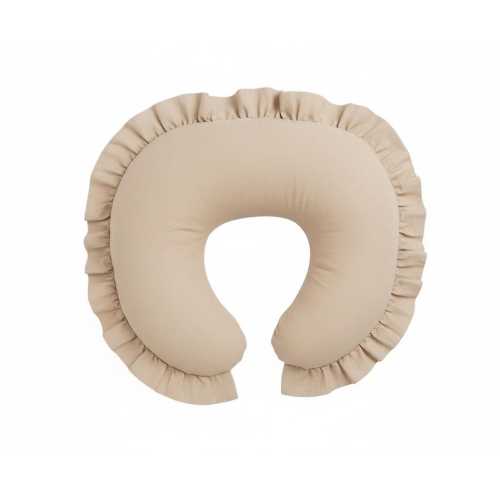 Beige Ruffle Nursing Pillow Cover Breastfeeding Pillow Cover for Baby Boys and Girls Baby Shower Gift Neutral Baby Pillow U Shape