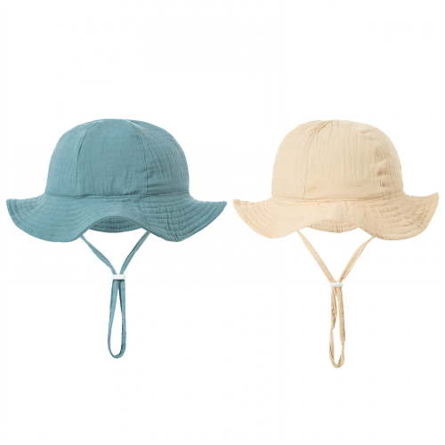 TELOLY 2Pcs Baby Hats 0-6 Months,Fits Different Baby Head Sizes Baby Hats,Cute Printed Patterns Toddler Hat,Multicolor1