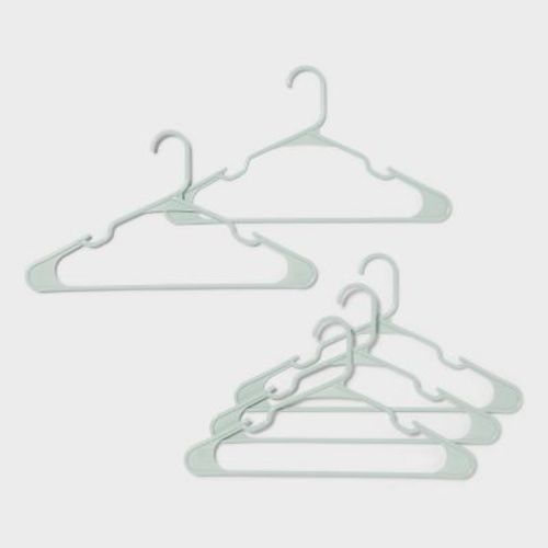 18pk Plastic Hangers - Mindful Mint - Room Essentials™: Clothes Hangers for Shirts, Dresses, Tank Tops