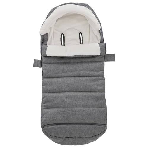 Bunting Bag for UPPAbaby Vista, V2, V3, Cruz, V2, V3 RumbleSeat, V2, V3 Ridge, Minu Strollers, Warm and Ultra-Plush Waterproof Stroller Footmuff, Extendable Winter Stroller Cover, Sleeping Bag