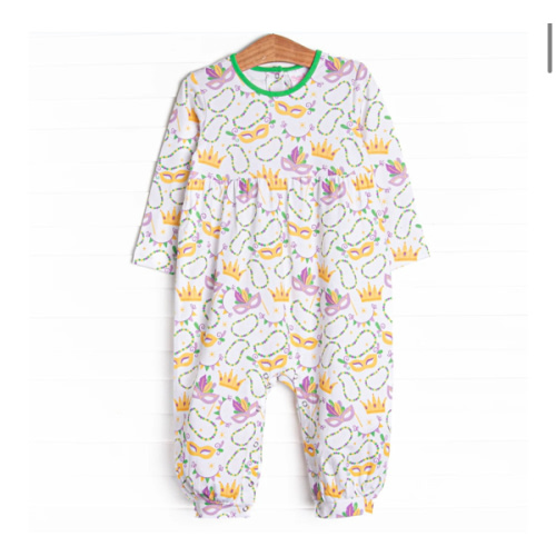 Life of the Mardi Romper, Green – Stitchy Fish