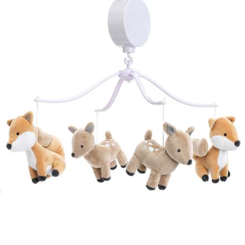 Deer Park Musical Baby Crib Mobile Soother Toy - Woodland – Lambs & Ivy