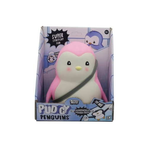 Monkeworld Pudgy Penguin Fidget Toy Pink, Plush, Stress Relief, One Size