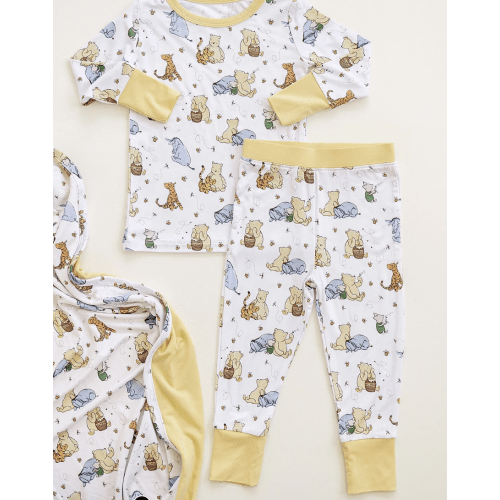 100 Acre Snooze Yellow Two-Piece Jammies