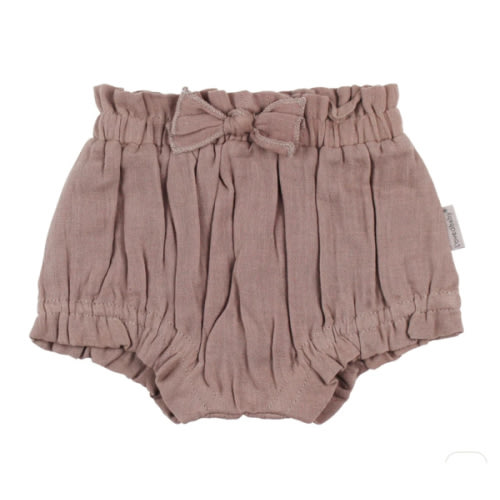 Almond | Organic Muslin Ruffle Bloomer – L'ovedbaby