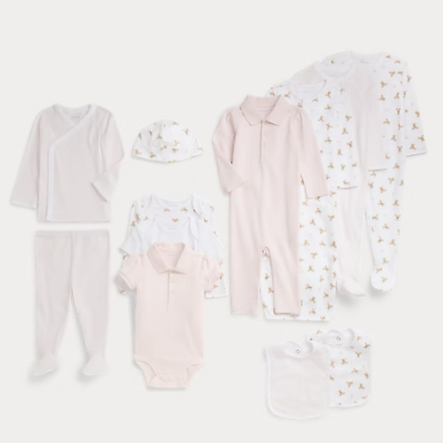 Polo Bear Cotton 12-Piece Gift Set