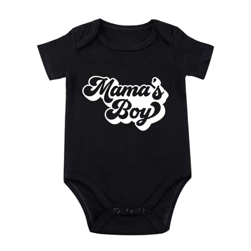 SproutJoy Mama's Boy Baby Onesie Mamas Boy Baby Bodysuit Mommy Boy Baby Onesie Funny Baby Boy Clothes Infant Romper