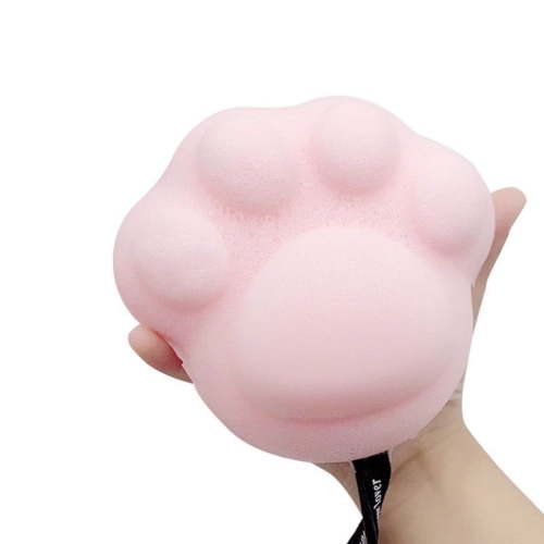 Ikohbadg Baby Bath Sponge, Konjac Puff Baby Sponge for Bathing, Natural Cute Shapes Soft Shower Sponges for Bathing, Bathtub Foam for Infants and Toddler, for Infants, Toddler, Newborns, Pink