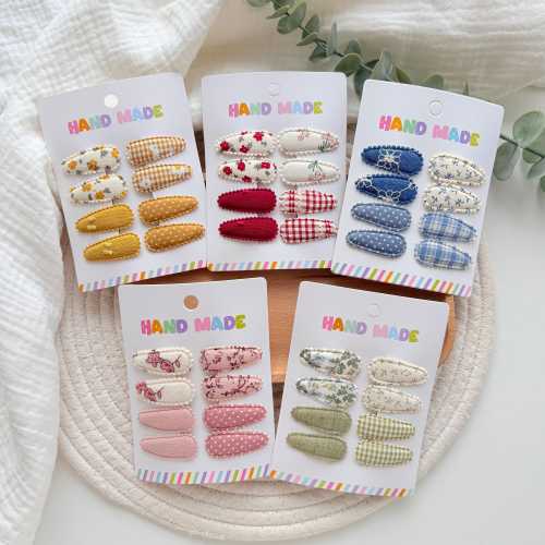 Mini Baby Fabric Snap Clips, Infant Hair Clips, Floral Baby Barrettes, Toddler Hair Clips, Baby Toddler Hair Accessories, Baby Girl Gift