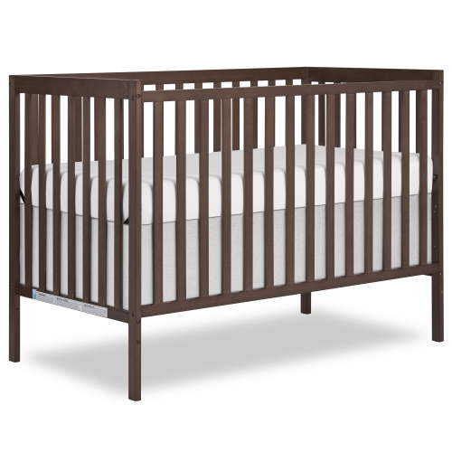 Dream On Me Synergy 5-in-1 Convertible Crib, Greenguard Gold Certified, Smokey Oak