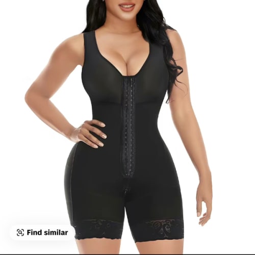 Fajas Colombianas Shapewear for Women Tummy Control Full Shapewear Butt Lifter with Zipper Crotch Womenswear Compression Sexy Basic Minimalist Comfort Blackrainers Highwaist Girdle Abdominal Belt Vneck - TikTok Shop