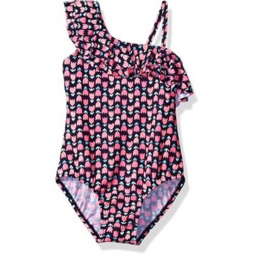OshKosh B'Gosh Infant Girls' Tulip One Shoulder One Piece Swimsuit, Navy, 24 Months