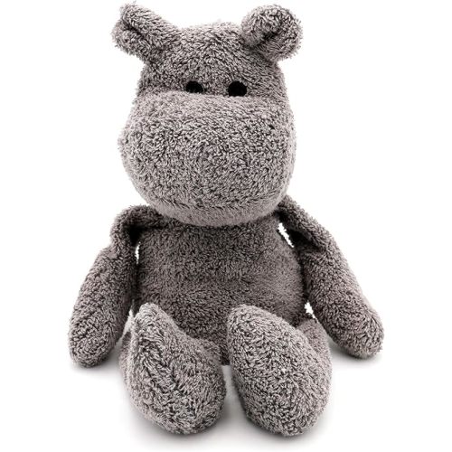 Thermal-Aid Zoo Mini — (Happy the Hippo) — Mold-Resistant, Washable Hot & Cold Pack for Kids — Heating and Cooling Pad with Natural Corn Filling — Reusable Plush Toy