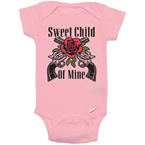 Sweet Child Of Mine - Short Sleeve Baby Infant Bodysuit - Boy/Girl
